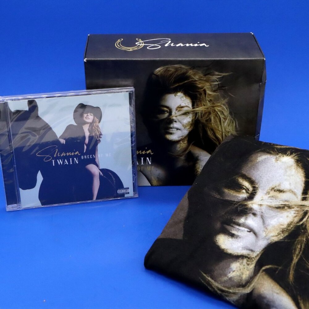 Shania Twain Queen‎ of Me CD & T-Shirt Box Set Women's Medium Limited Edition